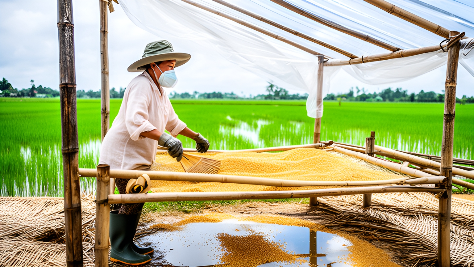 How to Dry Rice in Wet Weather Without Mould or Sprouting